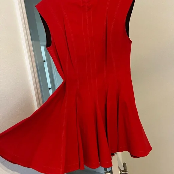 Zara Vibrant Red Mini Dress - Picture 4 of 5
